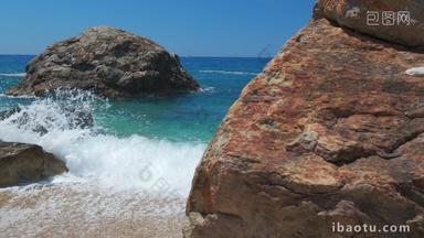 米洛斯岛希腊岩石<strong>海</strong>中
